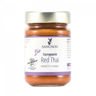 Currypaste Red Thai bio - Sanchon - 190 g/