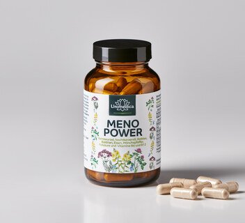 Menopower* - Komplex mit Yamswurzel, Nachtkerzenöl, Eisen und B-Vitaminen - 90 Kapseln - von Unimedica