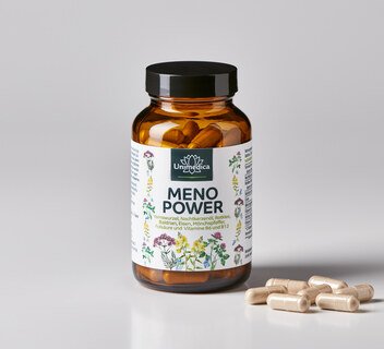 Menopower - u. a. mit Yamswurzel, Nachtkerzenöl, Eisen und B-Vitaminen - 90 Kapseln - von Unimedica