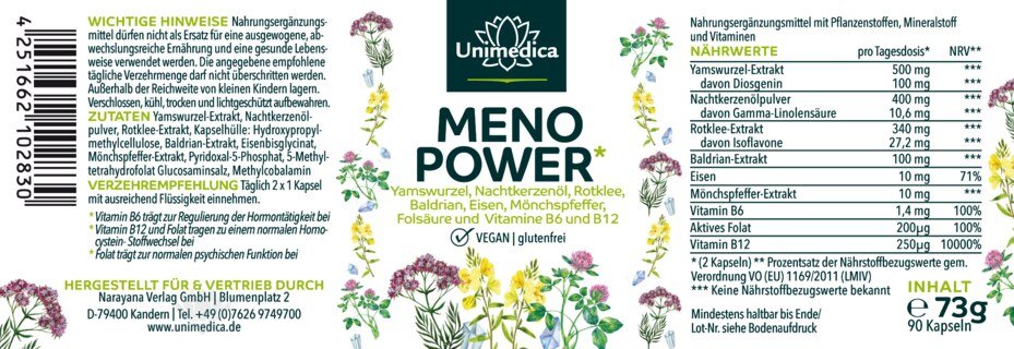 Menopower - 90 gélules - par Unimedica