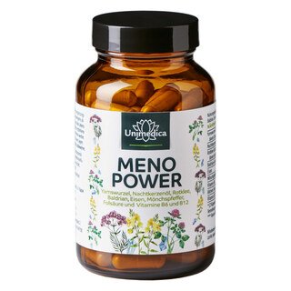 Menopower - including yam root, evening primrose oil, iron and B vitamins - 90 capsules - from Unimedica
