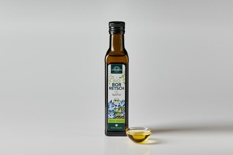 BIO Borretschöl nativ- naturrein - kaltgepresst - 250 ml - von Unimedica