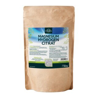 Magnesiumhydrogencitrat Pulver - enthält 8 % elementares Magnesium - 300 g - von Unimedica/