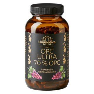 OPC Ultra - mit 700 mg reinem OPC pro Tagesdosis (2 Kapseln) - hochdosiert - 240 Kapseln - von Unimedica