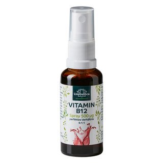 Vitamin B12 - Spray - 500 µg pro Tagesdosis (1 Sprühstoß) - 30 ml - von Unimedica/