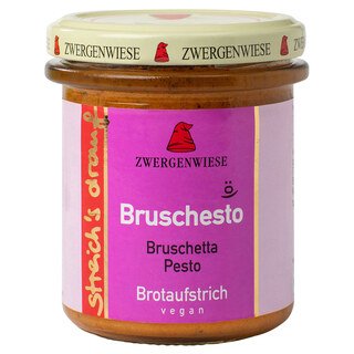 streich`s drauf Bruschesto - Bruschetta Pesto Brotaufstrich Bio - Zwergenwiese - 160 g/