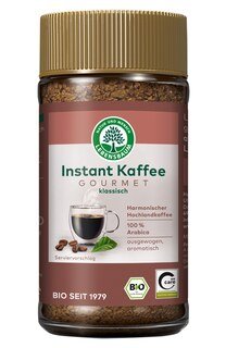 Gourmet Kaffee - löslicher Bohnenkaffee Bio - Lebensbaum - 100 g/