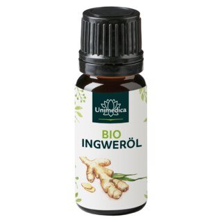 Bio Ingweröl - natürliches ätherisches Öl zur Hautpflege - 10 ml - Sonderangebot kurze Haltbarkeit - von Unimedica/