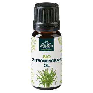 Citronnelle BIO - Cymbopogon flexuosus (lemon grass) - huile essentielle naturelle, 10 ml, par Unimedica/