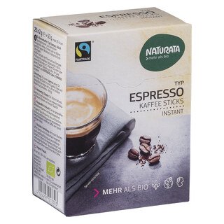 Espresso Kaffee Sticks Instant Bio - Naturata - 50 g/