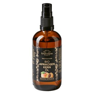 Bio Aprikosenkernöl - Gesichts- und Körperöl - 100 ml - von Unimedica/