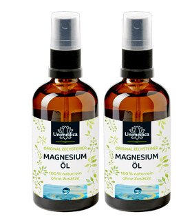 2er-Sparset: Magnesium Öl Spray - Original Zechsteiner - 100 ml - von Unimedica/