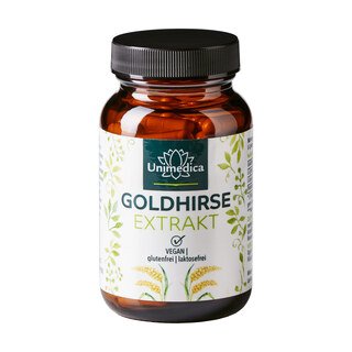 Goldhirse Extrakt - 840 mg pro Tagesdosis (3 Kapseln) - 90 Kapseln - von Unimedica/