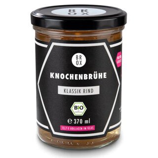 Bio Knochenbrühe zum Trinken Klassik Rind - BROX - 370 ml/