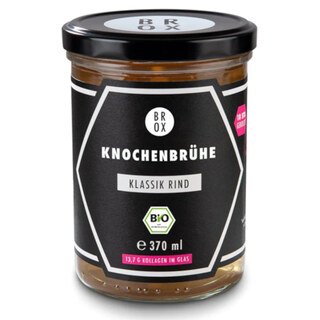 Bio Knochenbrühe zum Trinken Klassik Rind - BROX - 370 ml