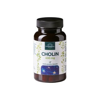 Cholin - 600 mg pro Tagesdosis (2 Kapseln) - 60 Kapseln - von Unimedica/