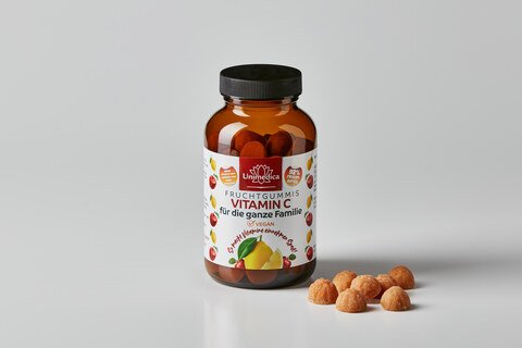 Vitamin C Fruchtgummis für die ganze Familie - 60 Gummis - von Unimedica