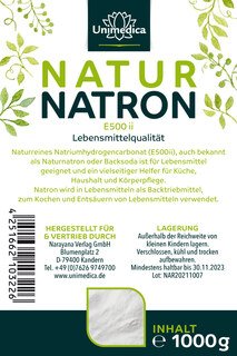 Naturnatron - 1000 g - von Unimedica