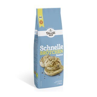 Schnelle Brötchen Saaten Bio Backmischung - Bauckhof - 500 g