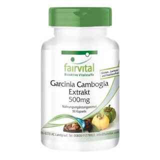 Garcinia Cambogia Extrakt 500 mg - 90 Kapseln/