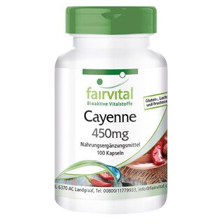 Cayenne 450 mg - 100 Kapseln