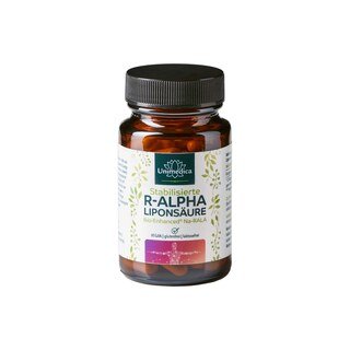 R-Alpha-Liponsäure Sodium - Bio Enhanced®  - 240 mg pro Tagesdosis (2 Kapseln)  - 60 Kapseln - von Unimedica