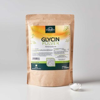 Glycin Pulver - Aminosäure - 1.500 mg pro Tagesdosis - 1.100 g - von Unimedica
