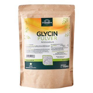 Glycin Pulver - Aminosäure - 1.500 mg pro Tagesdosis (1 Messlöffel) - 1.100 g - von Unimedica/