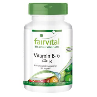Vitamin B-6 20 mg - 180 Kapseln/