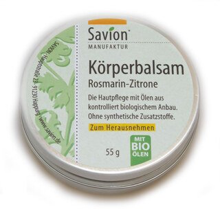 Körperbalsam Rosmarin-Zitrone - Savion - 55 g/
