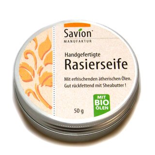Handgefertigte Rasierseife - Savion - 50 g/