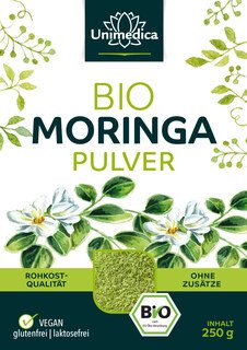 Bio Moringa Pulver - 250 g - aus Tansania - Rohkostqualität - von Unimedica