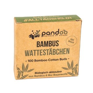 Bambus Wattestäbchen - pandoo - 100 Stück/