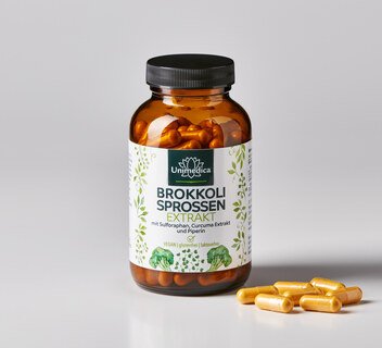 Brokkoli Sprossen Extrakt - 100 mg Sulforaphan pro Tagesdosis - 120 Kapseln - von Unimedica