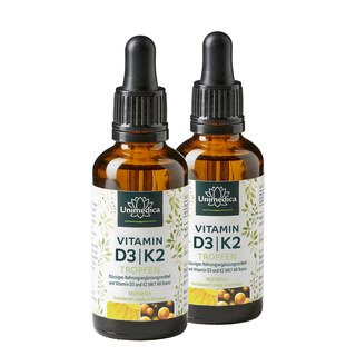 Vitamin D3 / K2 MK7 all-trans drops - by Unimedica - 50 ml/