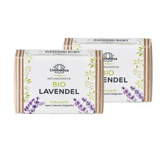 2er-Sparset: Bio Lavendelseife - 2 x 100 g - von Unimedica/
