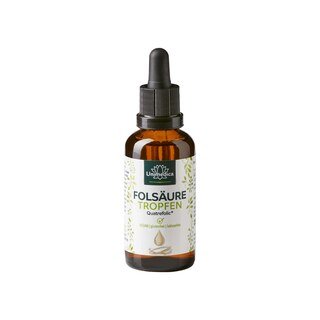 Folsäure Tropfen Quatrefolic® - 400 µg pro Tagesdosis (4 Tropfen) - 50 ml von Unimedica