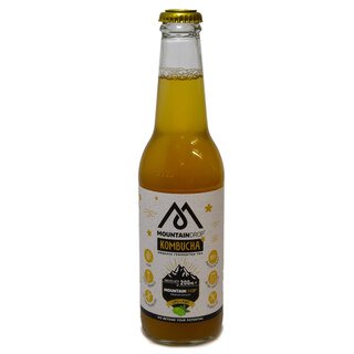 Kombucha Fermentiertee Limette und Minze - Mountaindrop - 330 ml/