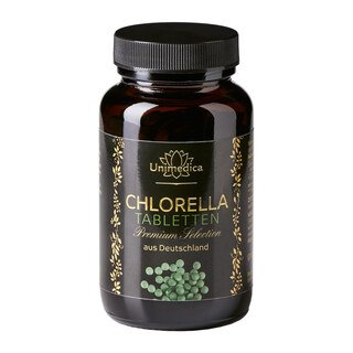 Chlorella Premium Selection - 3000 mg pro Tagesdosis (10 Tabletten) - kultiviert in Deutschland - Tabletten - von Unimedica/