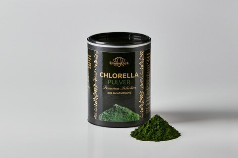 Chlorella Pulver Premium Selection - 350 g - kultiviert in Deutschland - von Unimedica