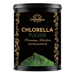 Chlorella Pulver Premium Selection - 350 g - kultiviert in Deutschland - von Unimedica/