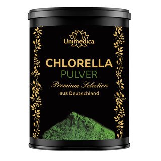 Chlorella Pulver Premium Selection - 350 g - kultiviert in Deutschland - von Unimedica