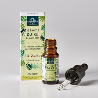 Uni Junior - Vitamin D3 / K2 Tropfen mit D3 aus Flechten - 10ml - von Unimedica
