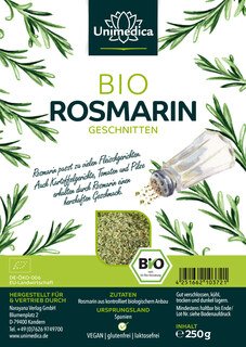Bio Rosmarin - geschnitten - aus Spanien - 250 g - von Unimedica