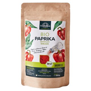 Bio Paprika - gemahlen - edelsüß - 250 g - von Unimedica/