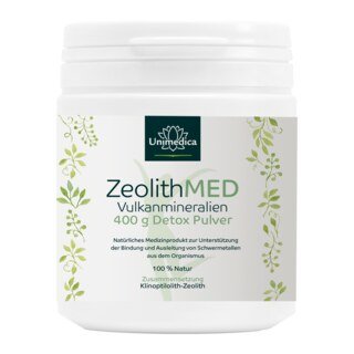 ZeolithMED Detox Pulver - Vulkanmineralien - 400 g - von Unimedica