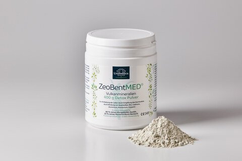 ZeoBent Med® Detox Pulver mit Zeolith und Bentonit - 400 g - von Unimedica