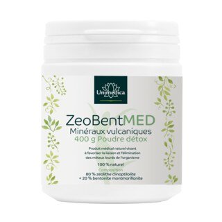 ZeoBent MED Poudre détox - 400 g - par Unimedica