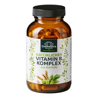 Natürlicher Vitamin B-Komplex aus Bierhefe - 120 Kapseln - von Unimedica