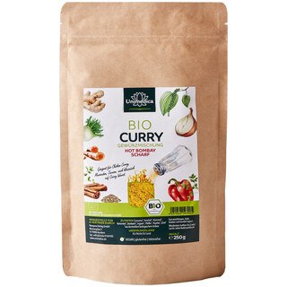 Bio Curry Gewürzmischung - Hot Bombay - 250 g - von Unimedica/